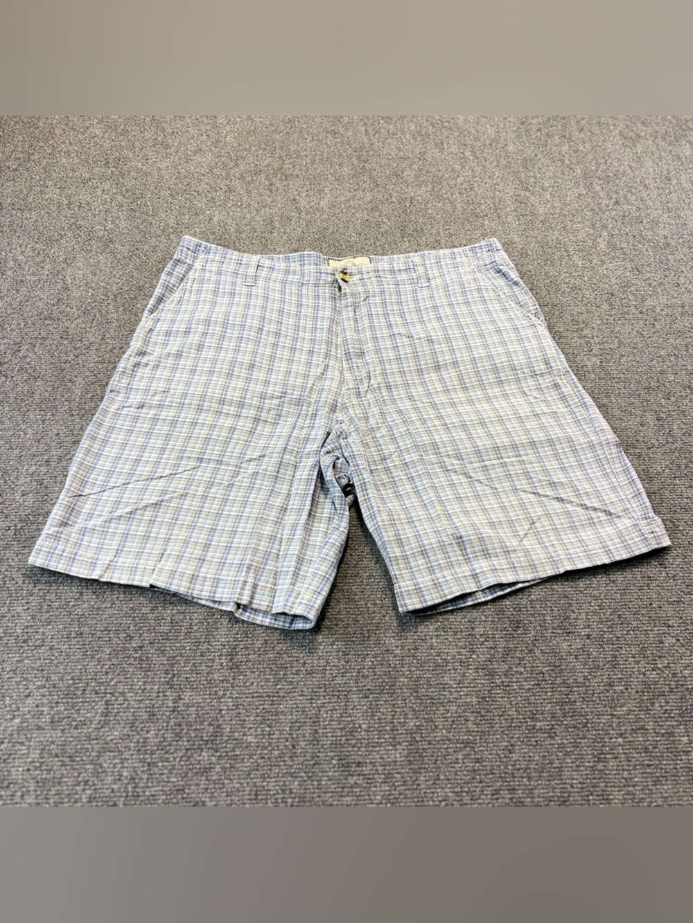 ANDREW FEZZA Mens Size 36 100%
Cotton Plaid Pattern Blue Shorts